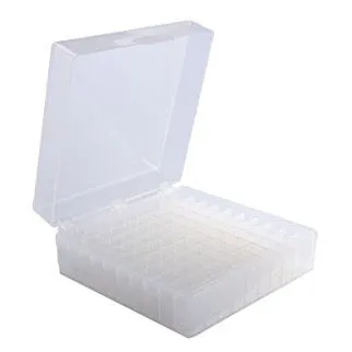 100 Place Polypropylene Storage Box for Microcentrifuge Tubes