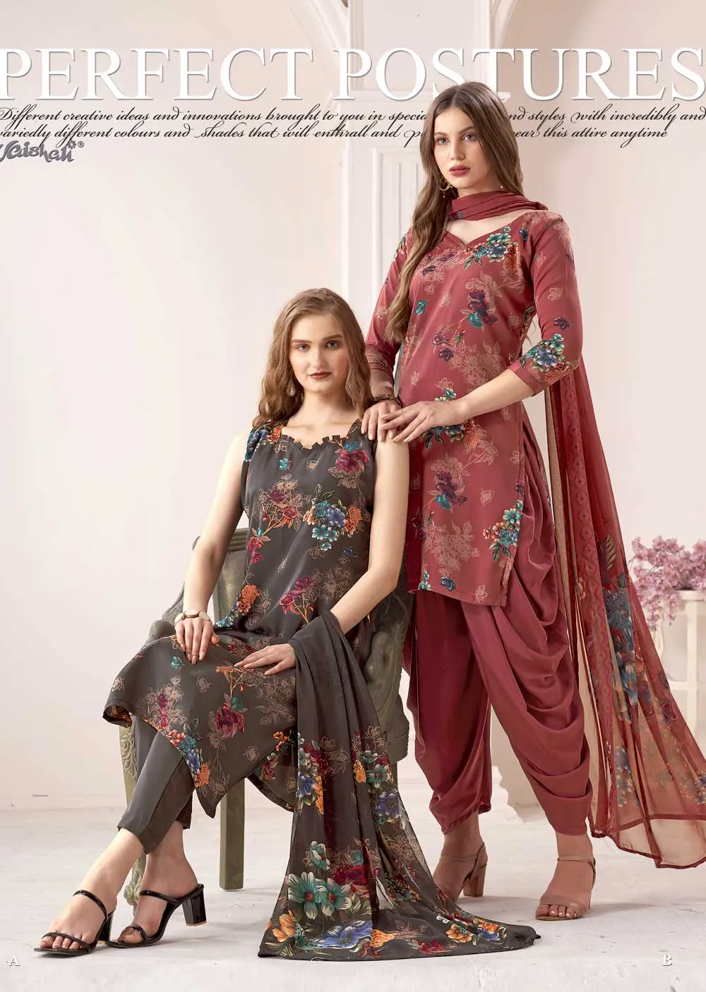 5412 - Unstitched - Vaishali Prints  A B