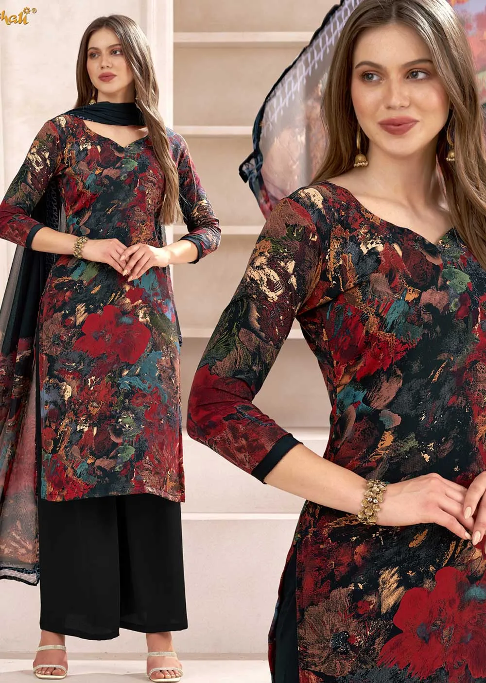 5423 - Unstitched - Vaishali Prints