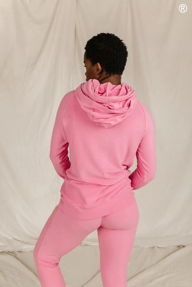 Ampersand Avenue - Doublehood Sweatshirt - Pink Tulip