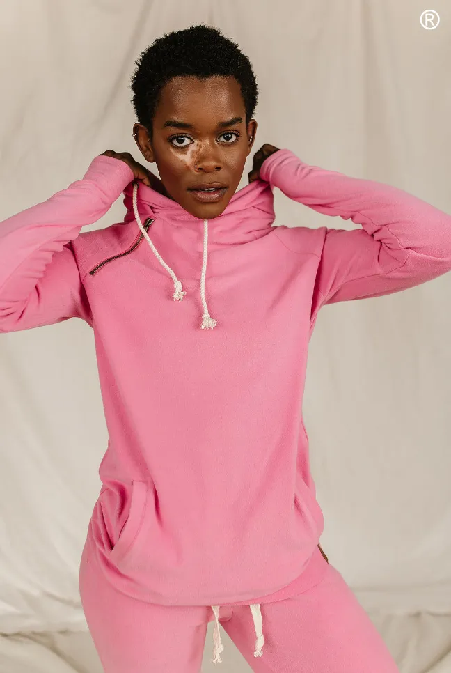 Ampersand Avenue - Doublehood Sweatshirt - Pink Tulip