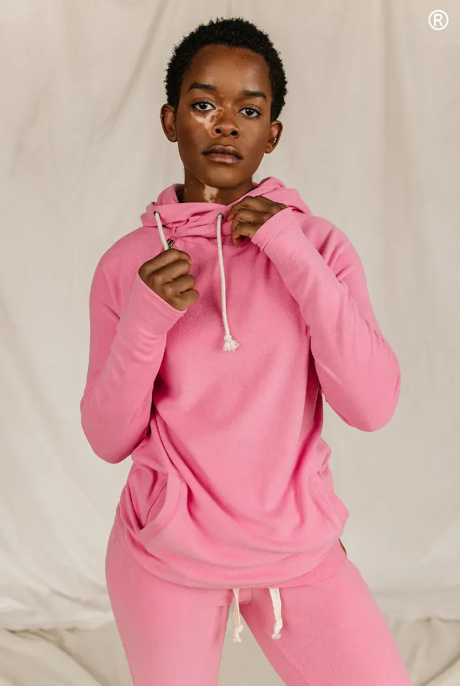 Ampersand Avenue - Doublehood Sweatshirt - Pink Tulip