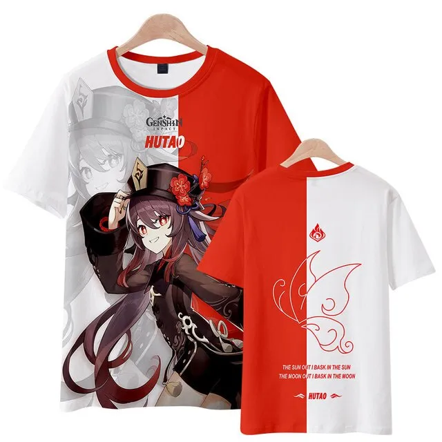 Anime T shirt Genshin Impact 3d Print Summer Men Women Fashion Oversized Tshirt Kids Boy Girl Tees Tops Clothing Casual Camiseta