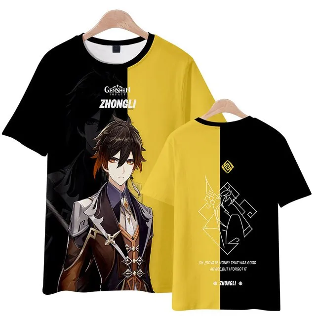 Anime T shirt Genshin Impact 3d Print Summer Men Women Fashion Oversized Tshirt Kids Boy Girl Tees Tops Clothing Casual Camiseta