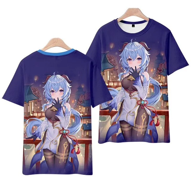 Anime T shirt Genshin Impact 3d Print Summer Men Women Fashion Oversized Tshirt Kids Boy Girl Tees Tops Clothing Casual Camiseta