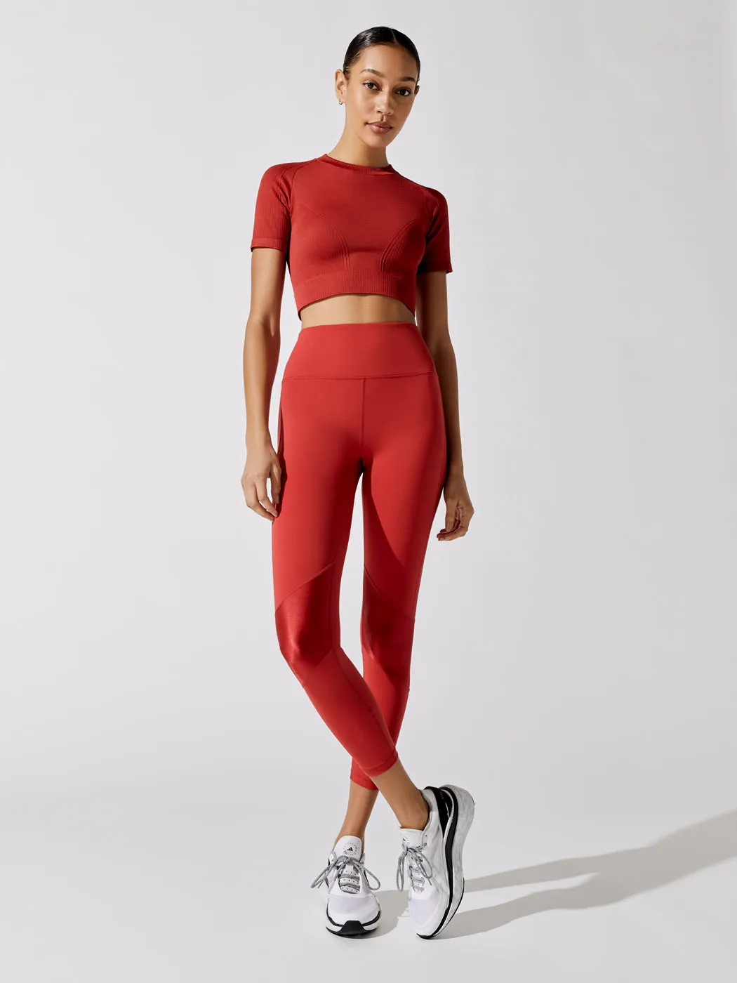 Barre Seamless Tee - Ruby