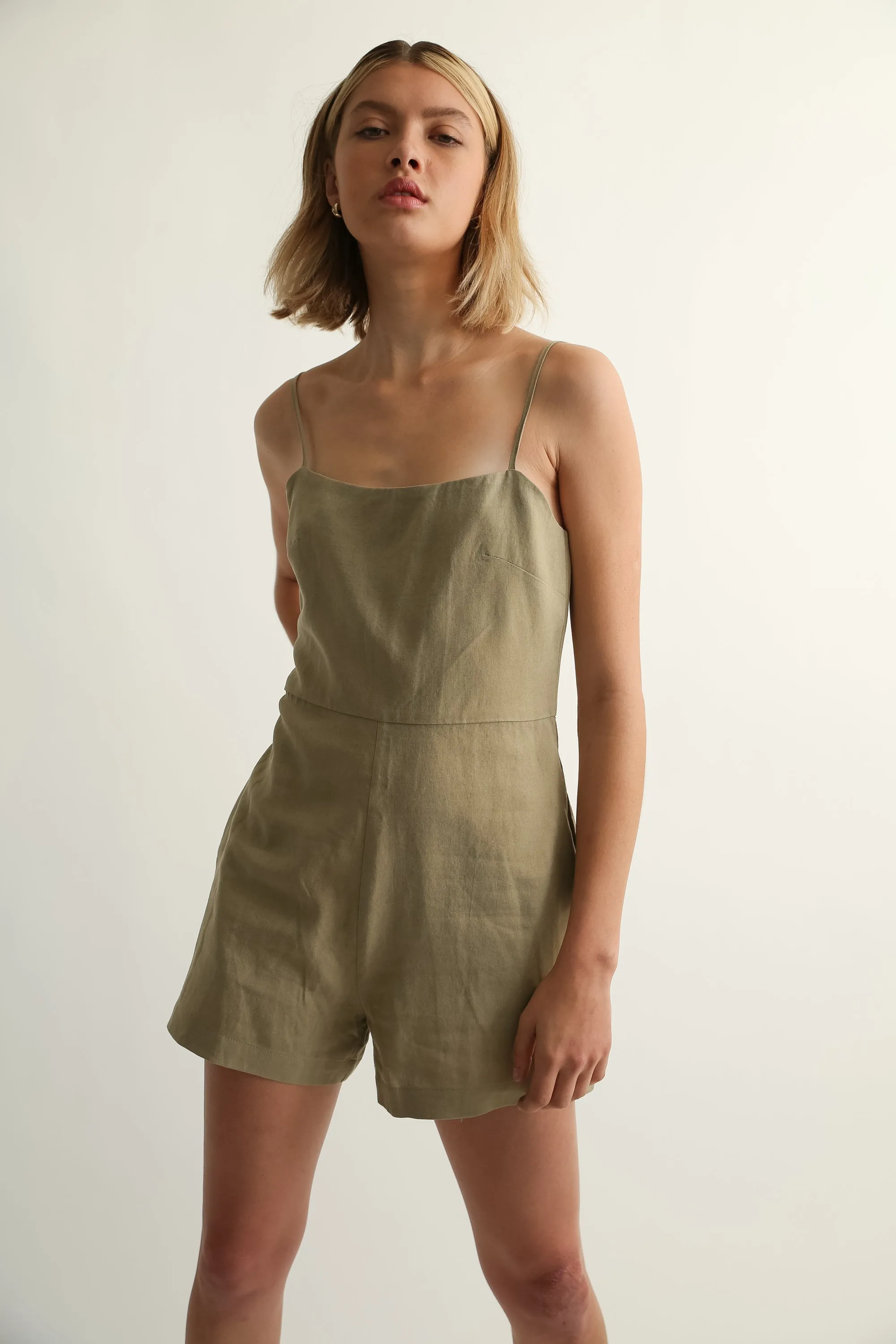 Camisole Linen Playsuit