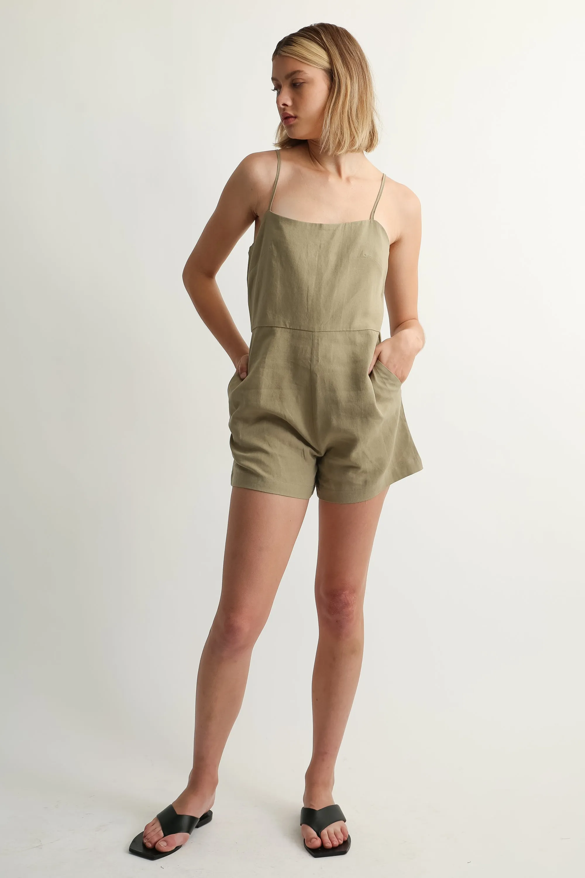 Camisole Linen Playsuit