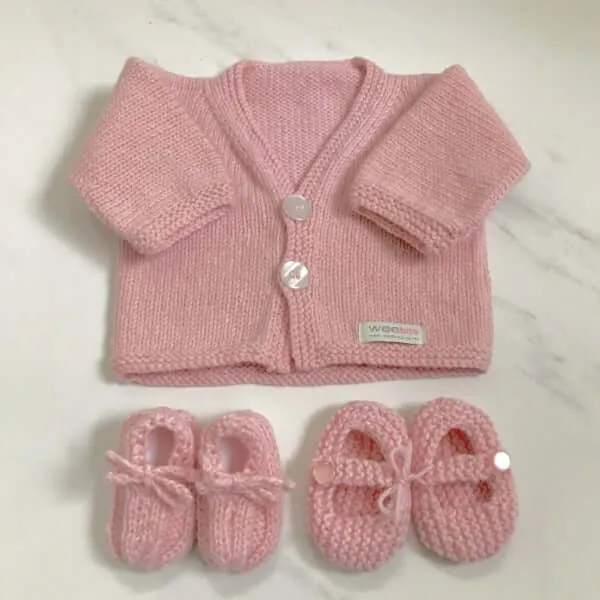 Cardigan and Booties Set