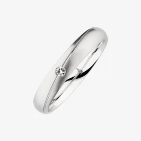 Christian Bauer Diamond 14K White Gold Wedding Ring