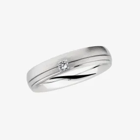 Christian Bauer Diamond 14K White Gold Wedding Ring