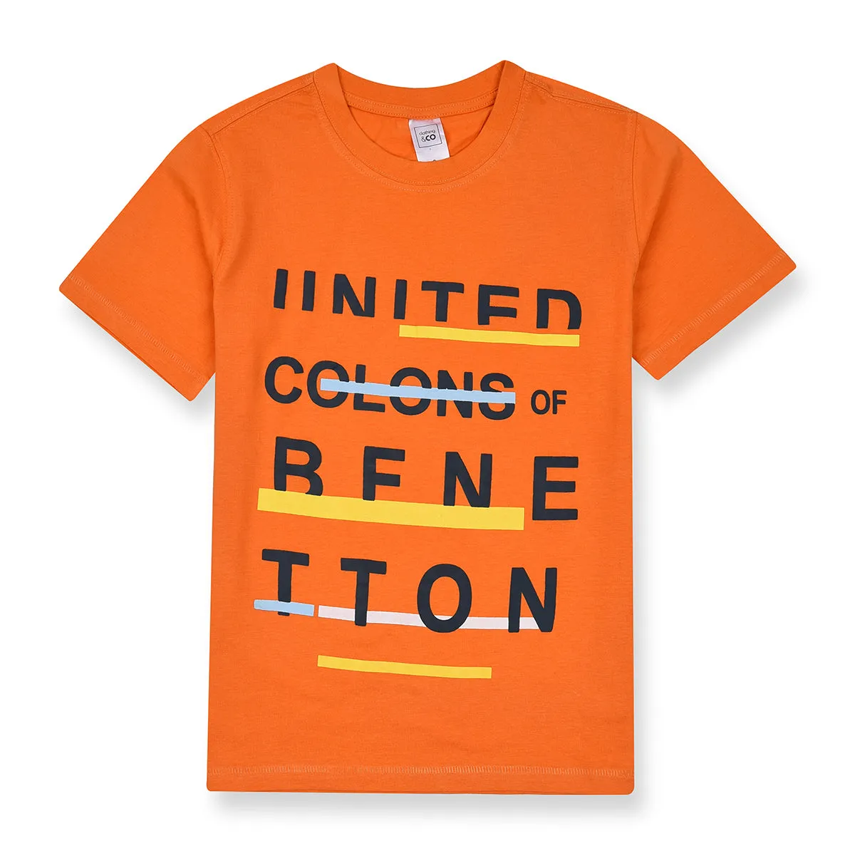 Clothing C United Colors of BENNT Orange Shirt 10216