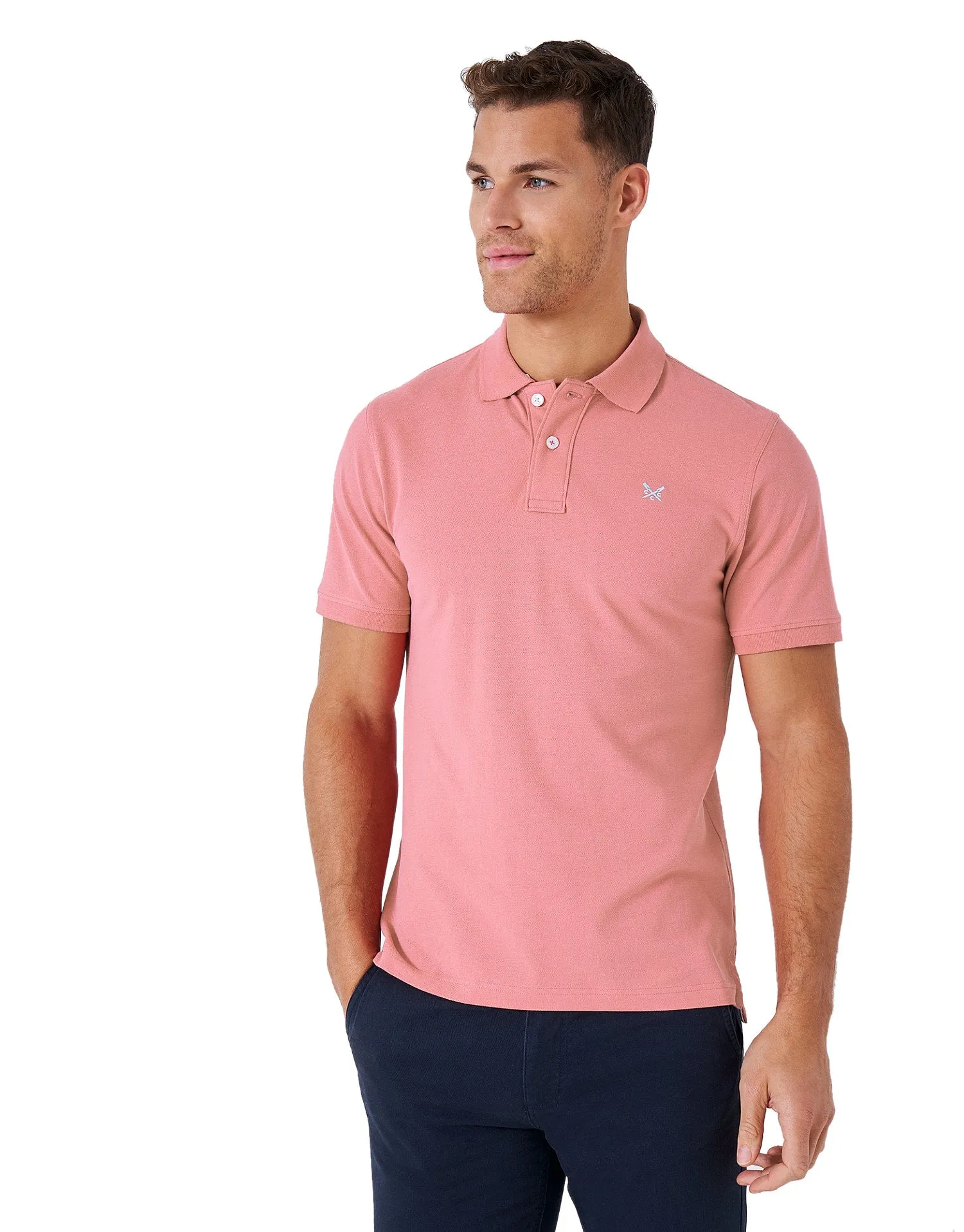 Crew Clothing Mens Pique Polo Shirt 'Classic Pique Polo' - Short Sleeved