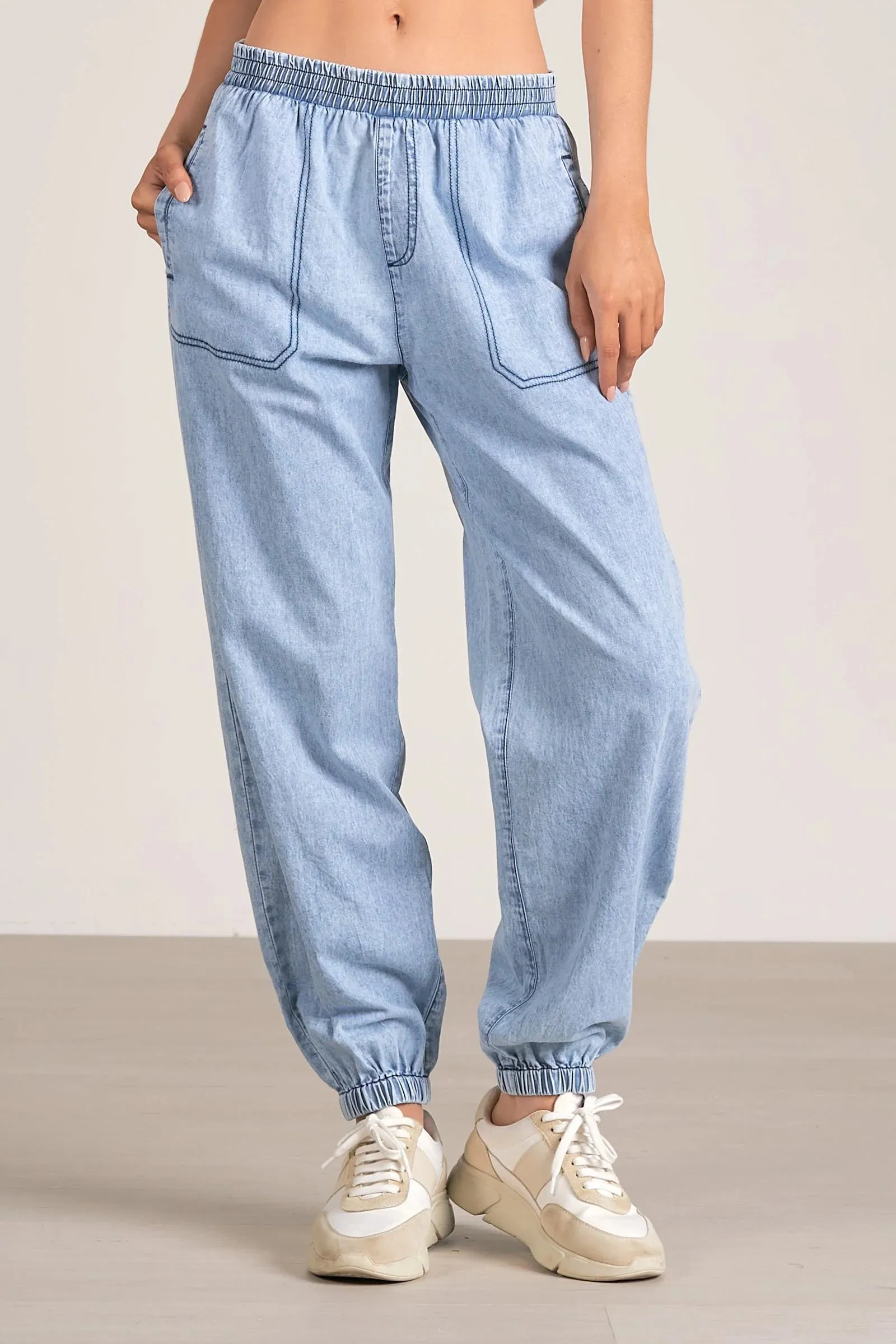 Elan Chambray Jogger