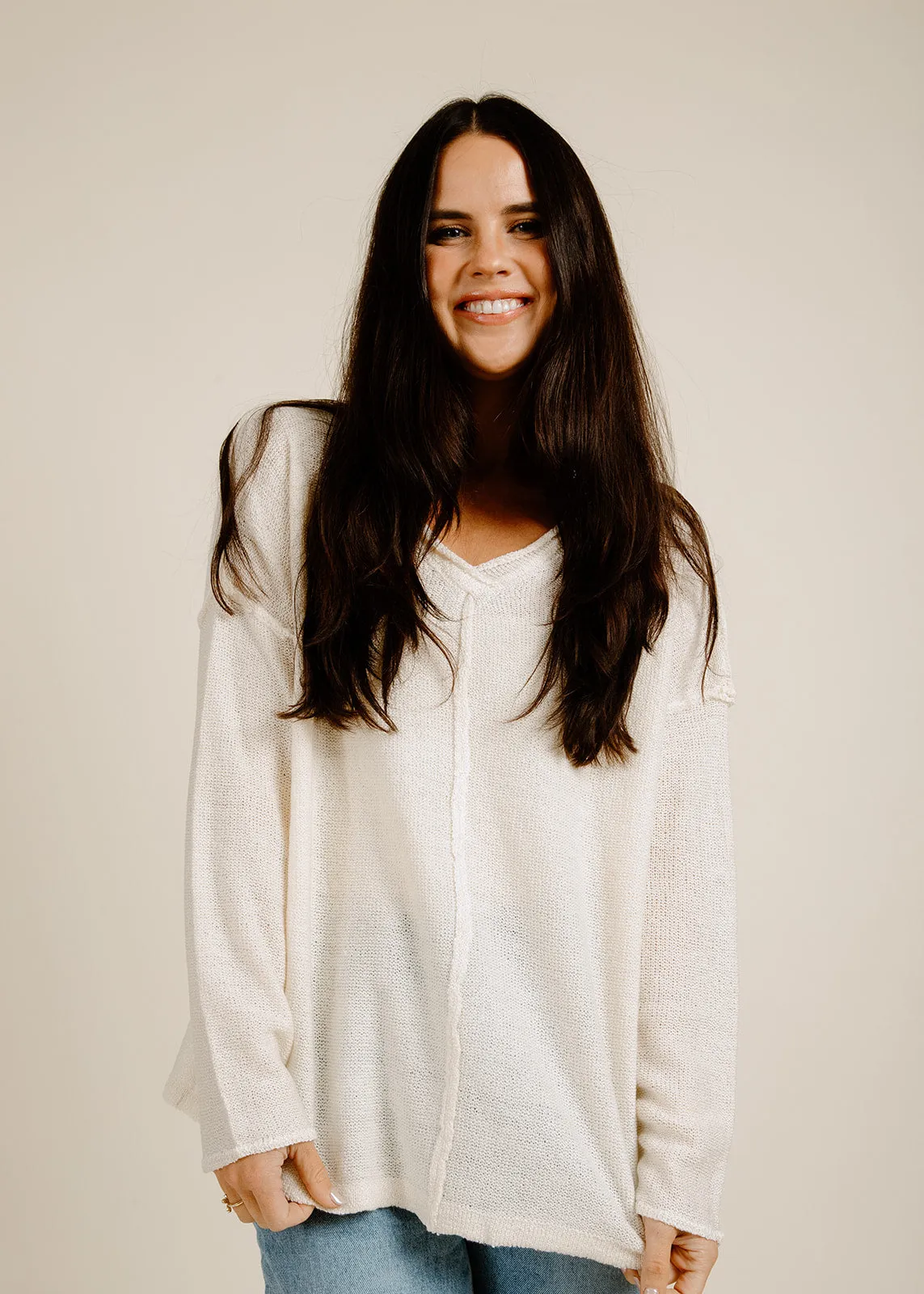 Eliza Pullover - Cream