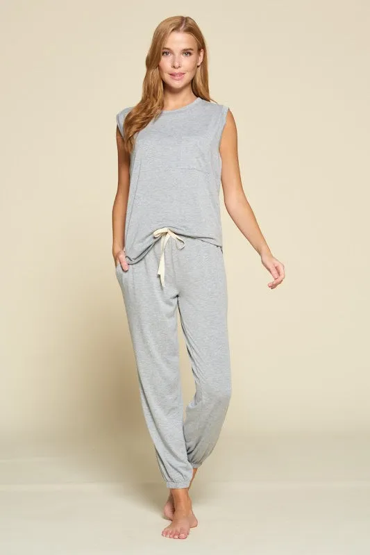 Hailey Lounge Set in Gray