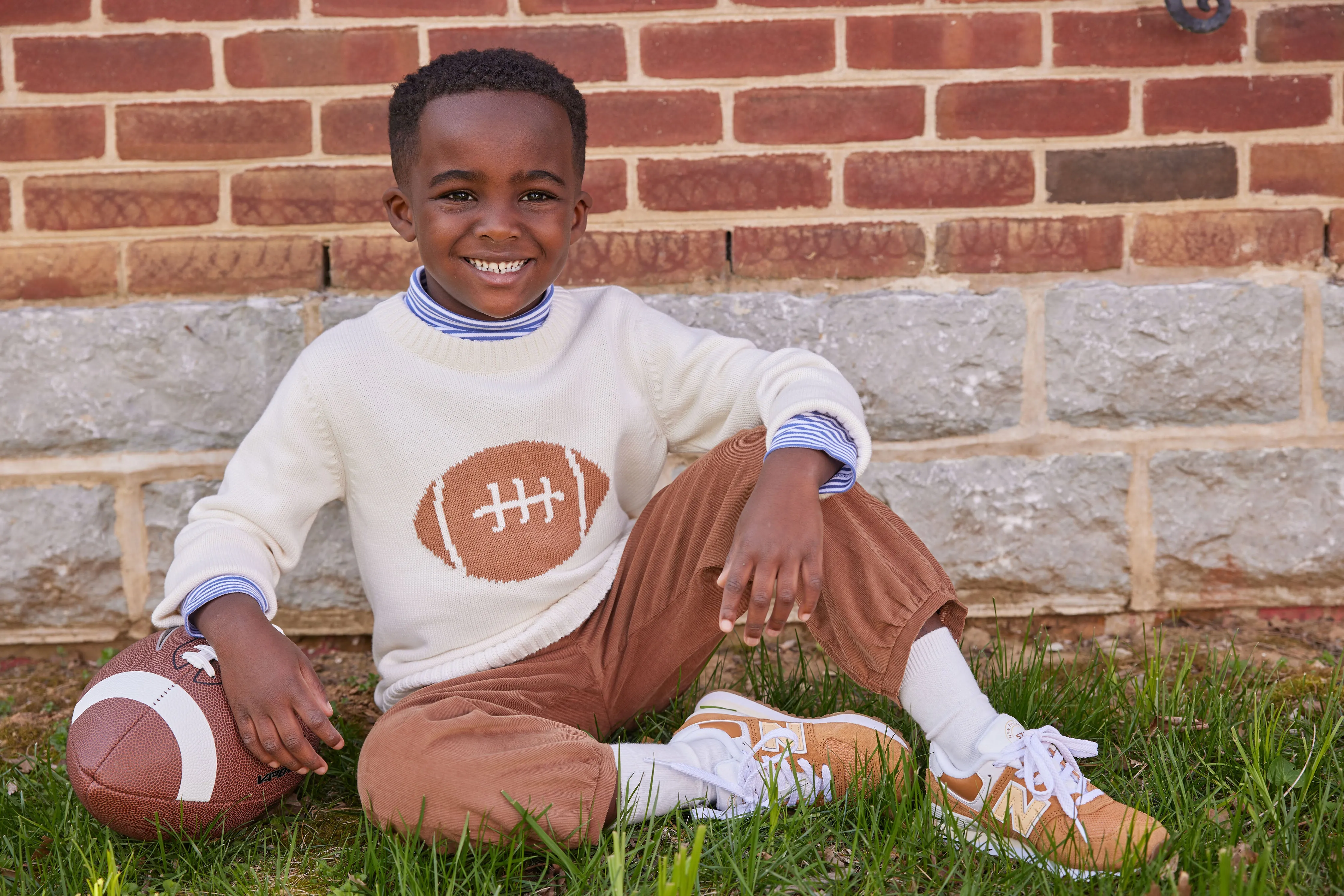 Intarsia Sweater - Football