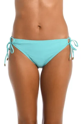 Island Goddess Side Tie Hipster Bottom - Ice Blue - FINAL SALE