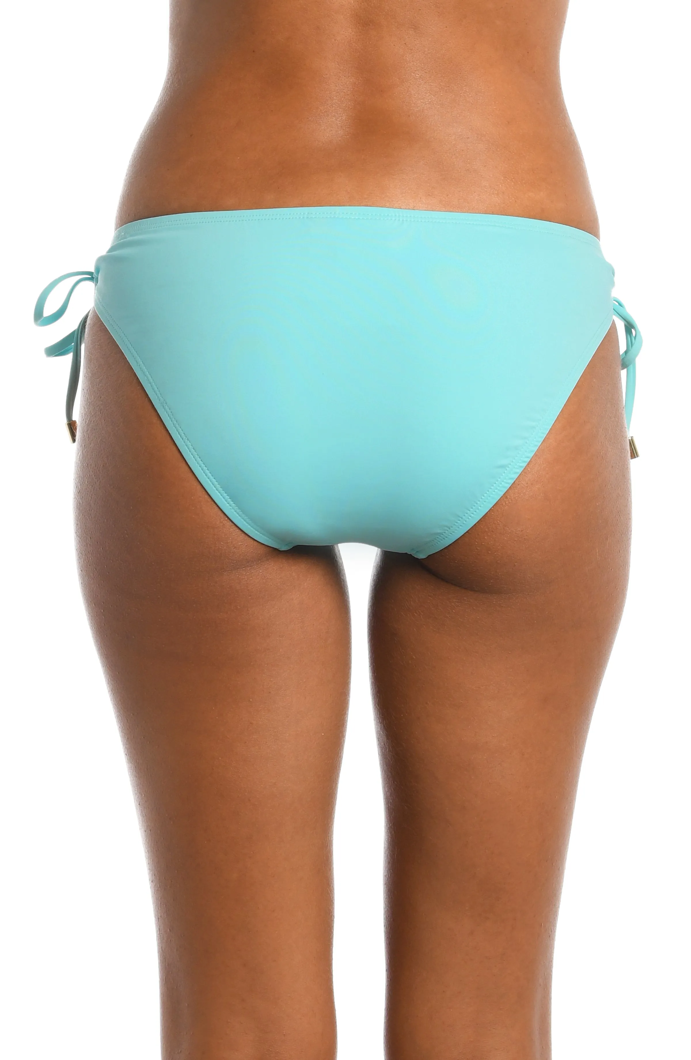 Island Goddess Side Tie Hipster Bottom - Ice Blue - FINAL SALE