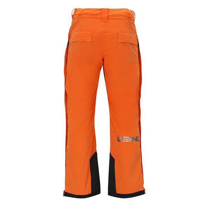 Kid's Top Step Side Zip Ski Pant - Orange