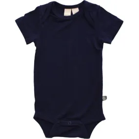 Kyte Baby Short Sleeve Bodysuit in Navy