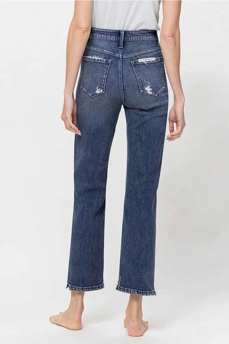 Lansing High Rise Straight Denim