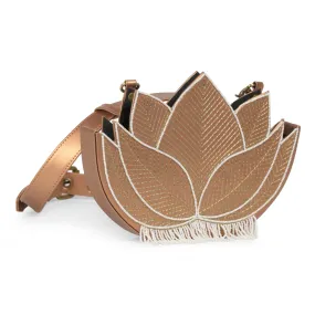 Lotus wedding Hand Embroidered women waist belt bag