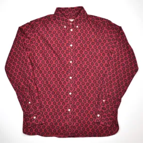 Maison Kitsuné - Classic BD Shirt with Pocket Flying Spark - Burgundy