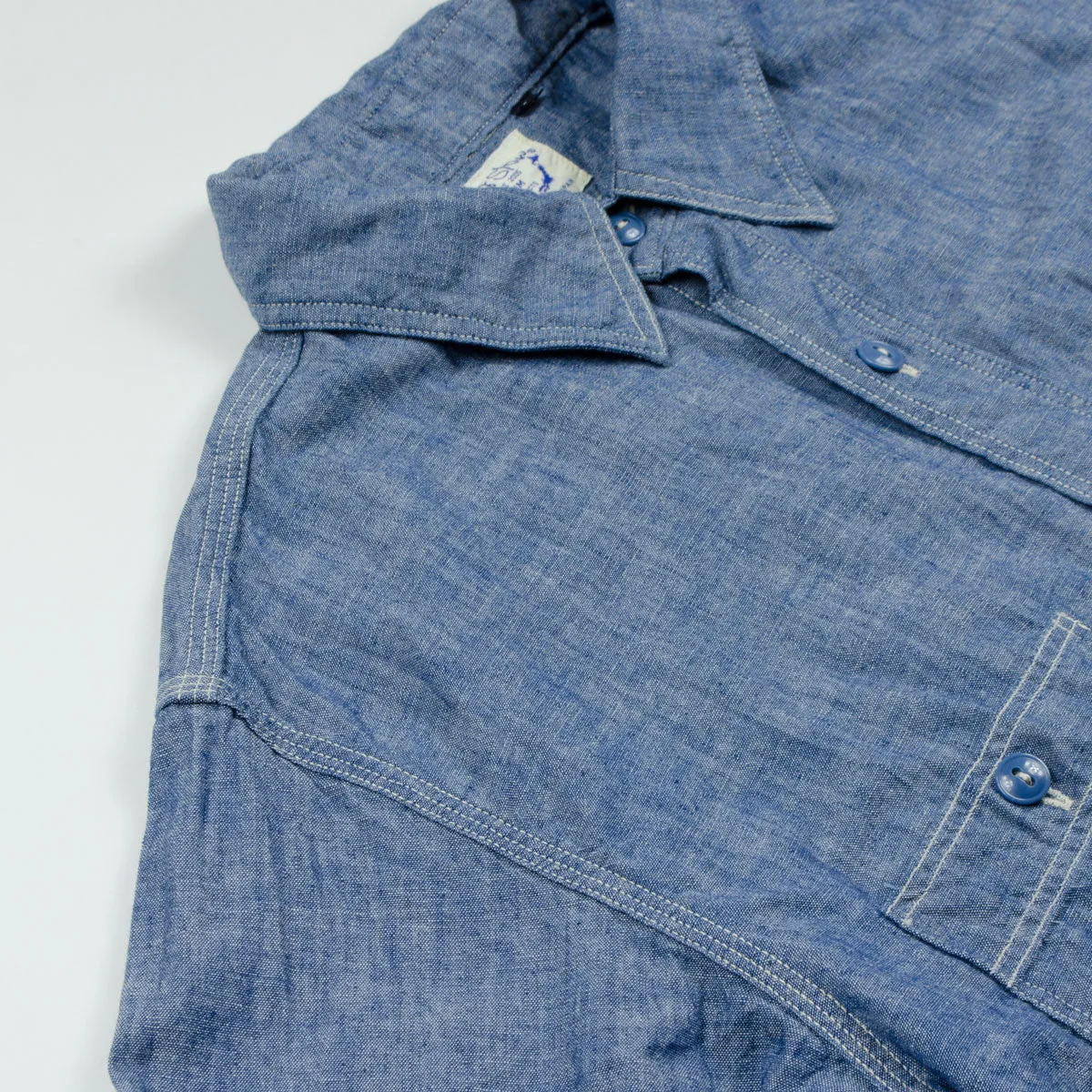 orSlow - Chambray Work Shirt - Blue