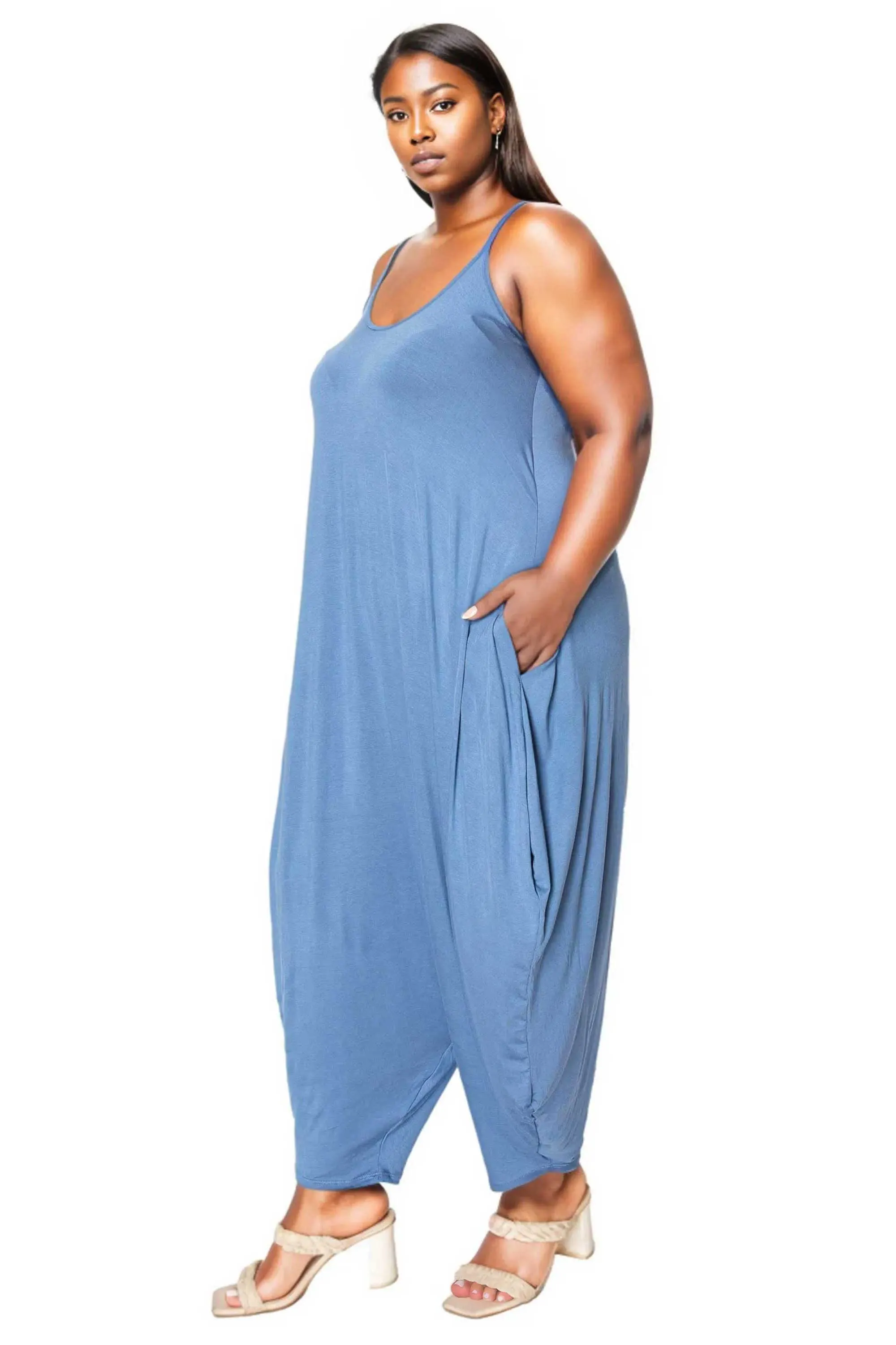 Quinn Pocket Tulip Bottom Jumpsuit