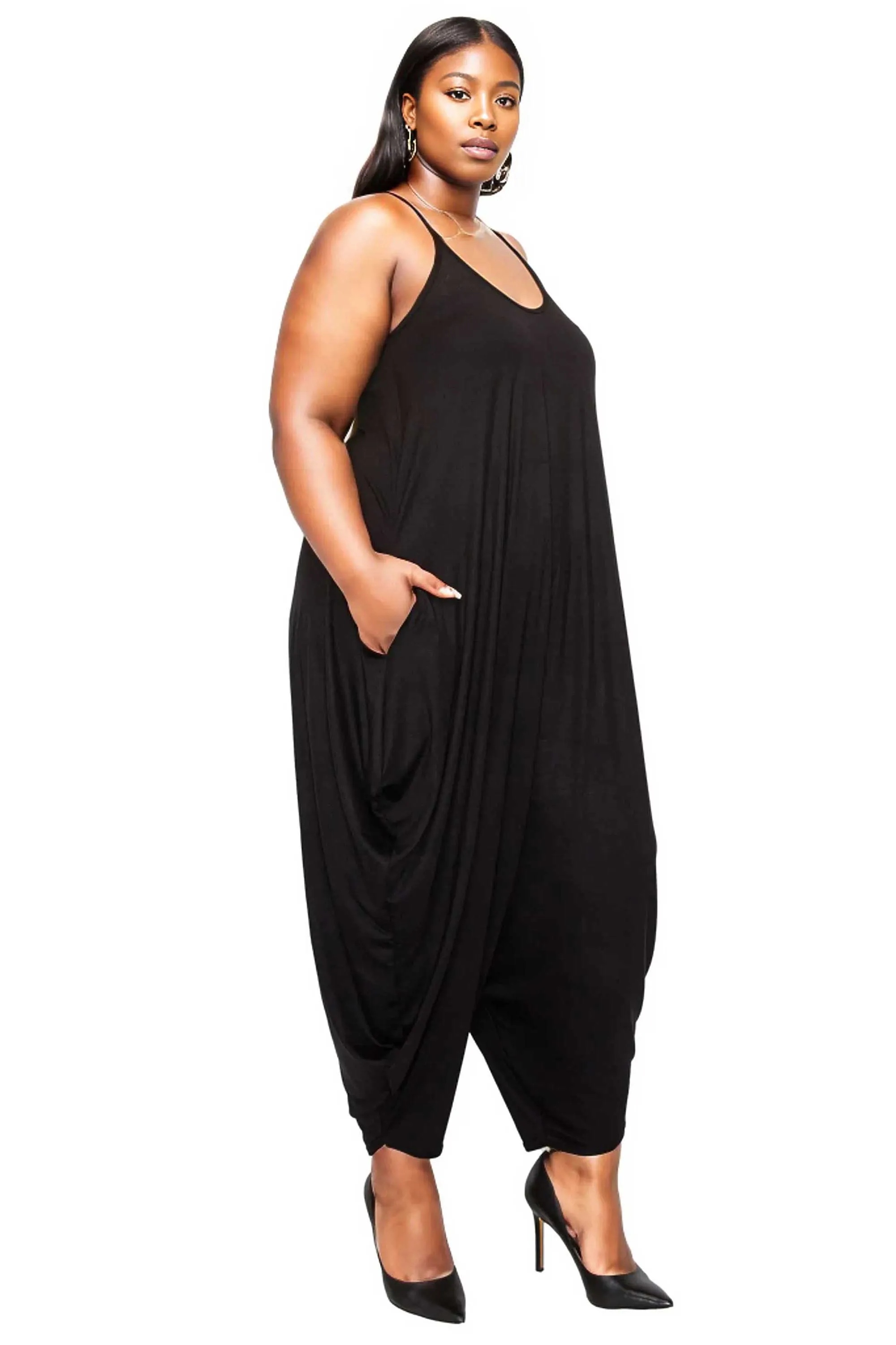 Quinn Pocket Tulip Bottom Jumpsuit