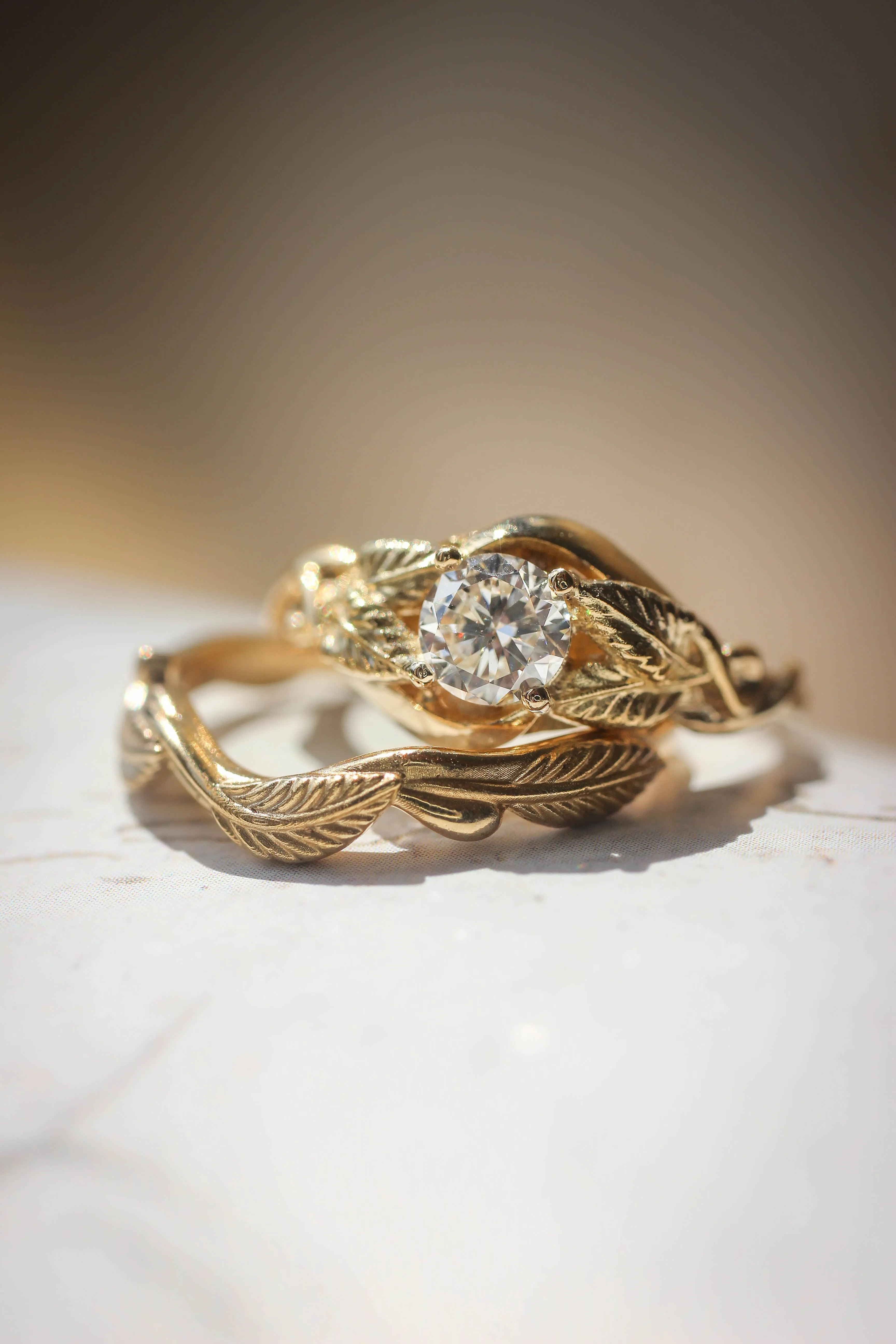 READY TO SHIP: Twig wedding ring in 14K yellow gold, RING SIZE 6.5 US