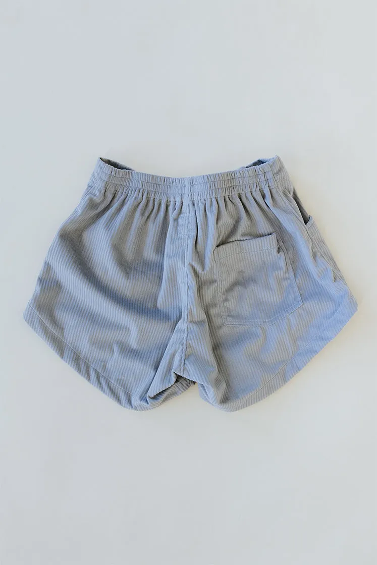 Retro Pocket Shorts - Slate Corduroy