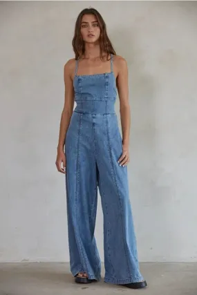 Retro Women Denim Jumpsuit