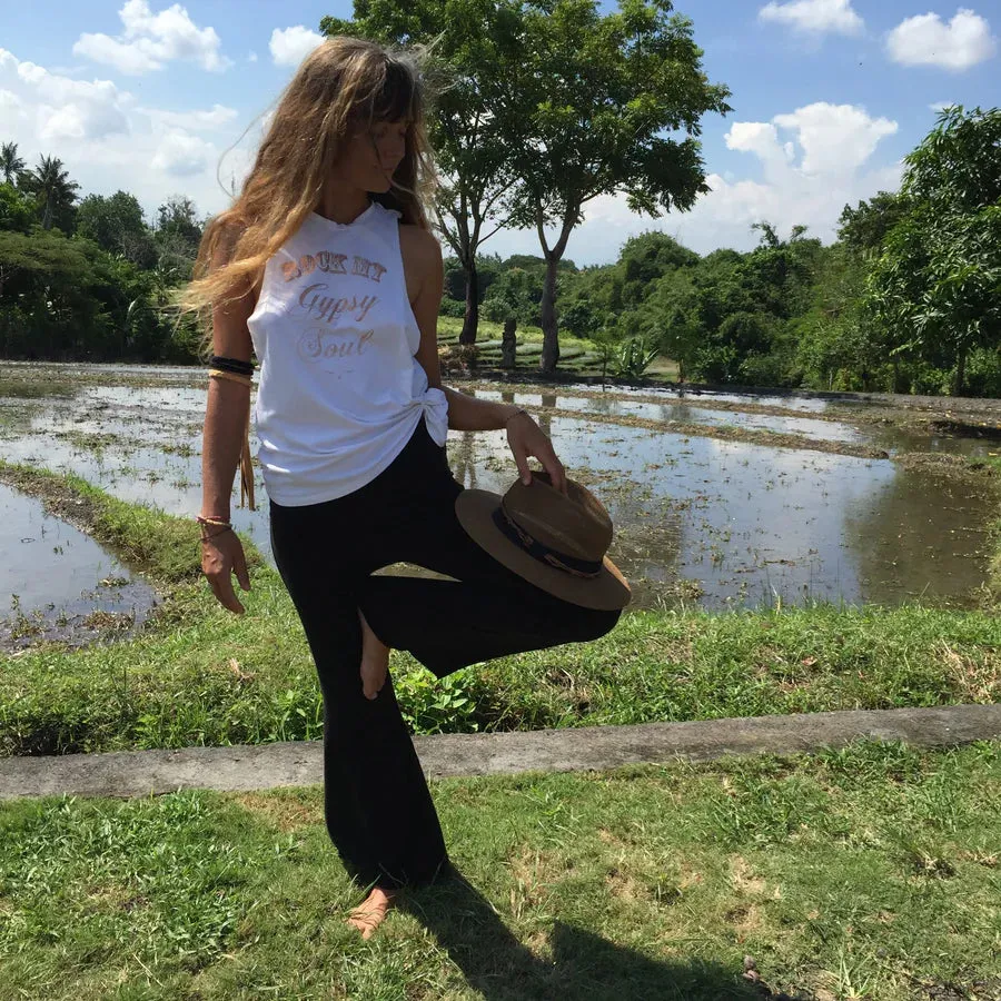 SALE Boho Bell Bottoms | Black