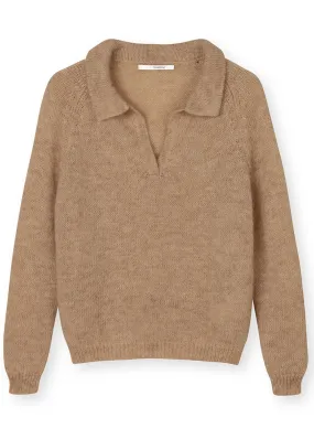 Sibin Linnebjerg Berlin Polo Sweater - Camel