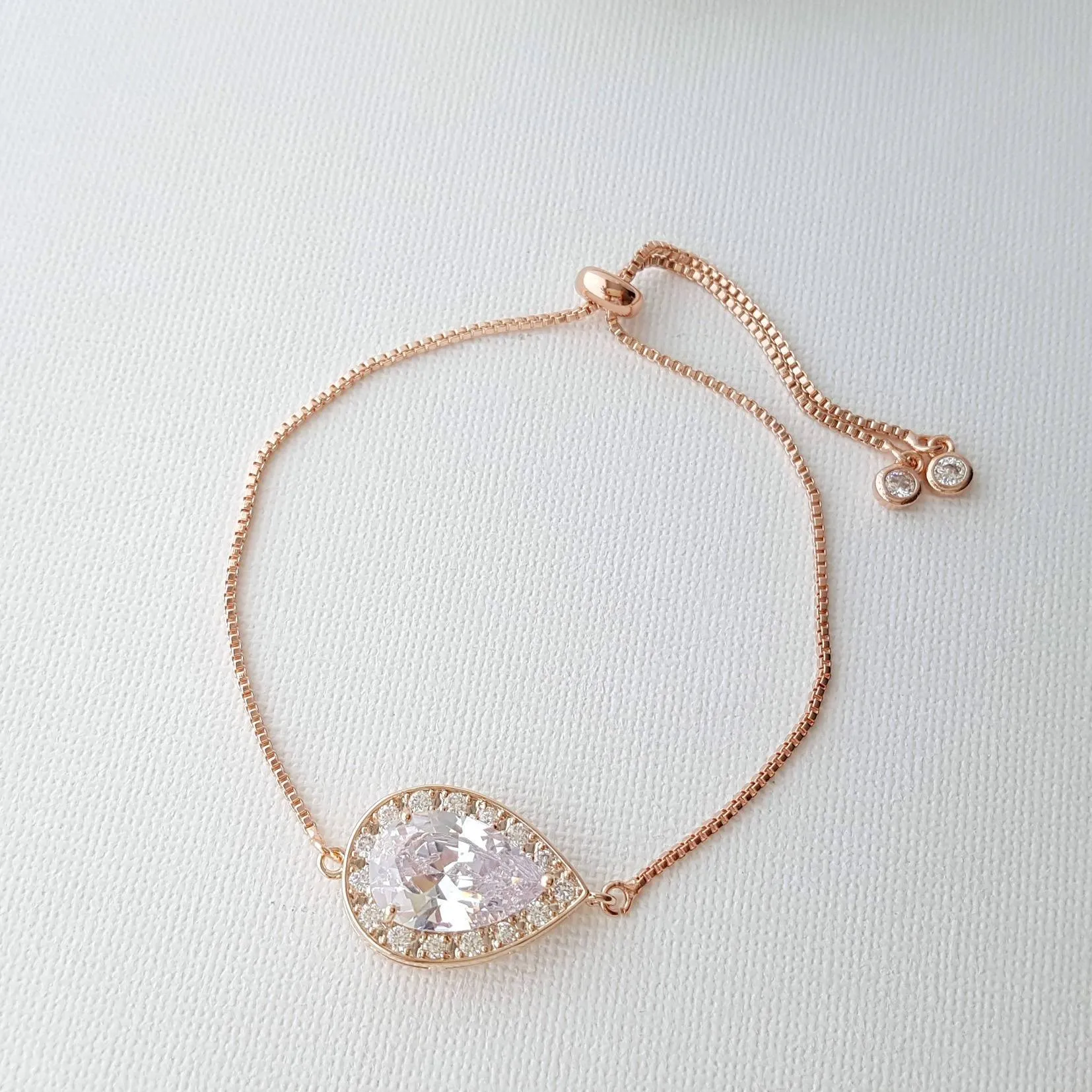 Simple Gold Wedding Bracelet for Both Brides & Bridesmaids- Evelyn