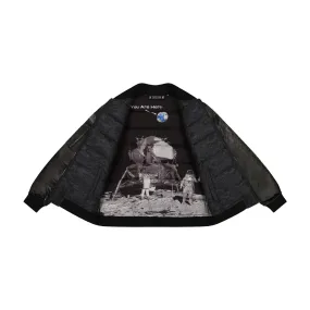 SPACEONE x Andy & Evan | Reversible Bomber Jacket | Deep Space Black