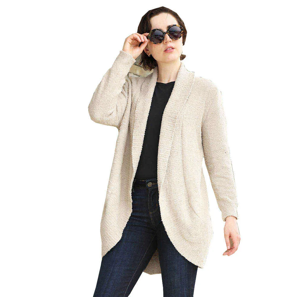 Super Soft Solid Open Cardigans