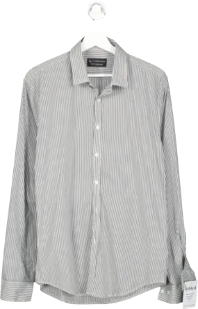 Tailored Athlete Grey Essential Pin Stripe Business Shirt UK L