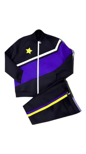 Tri-Color -  Purple/Yellow/Black