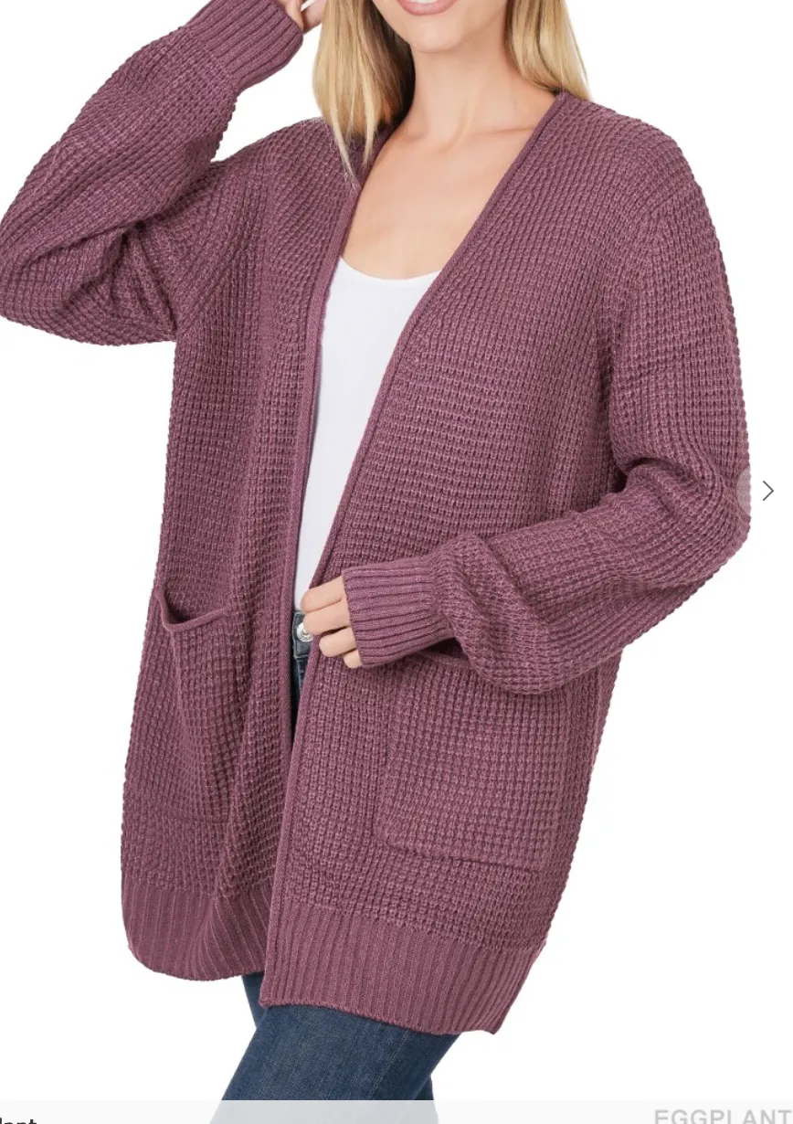 Waffle Cardi