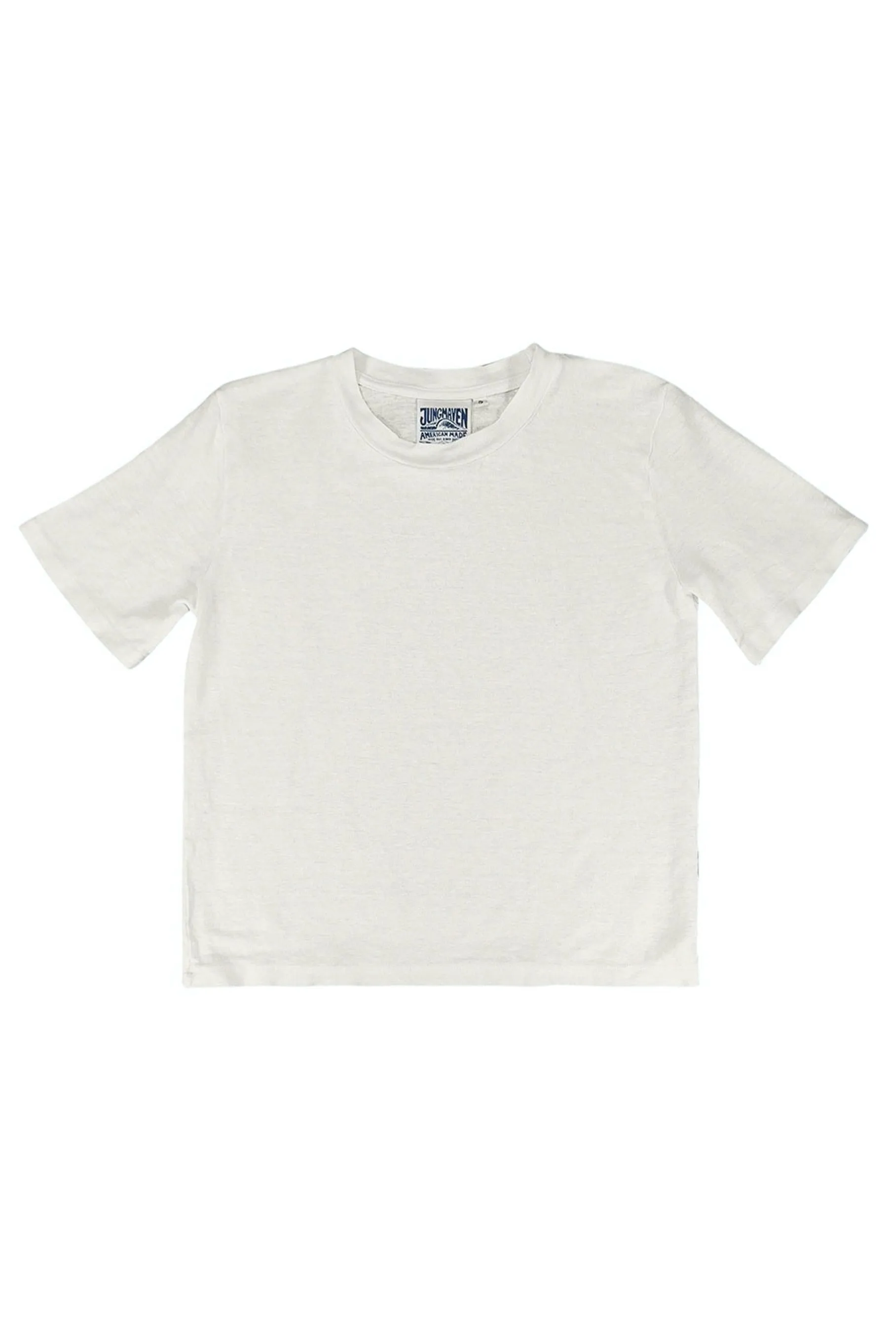 Washed White Dakota Cropped Tee