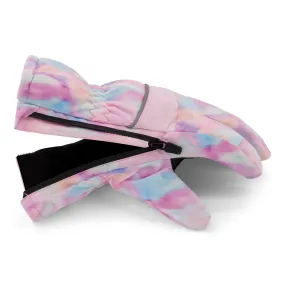 Winter & Ski Glove powered by ZIPGLOVE TECHNOLOGY | Pink Tie-Dye