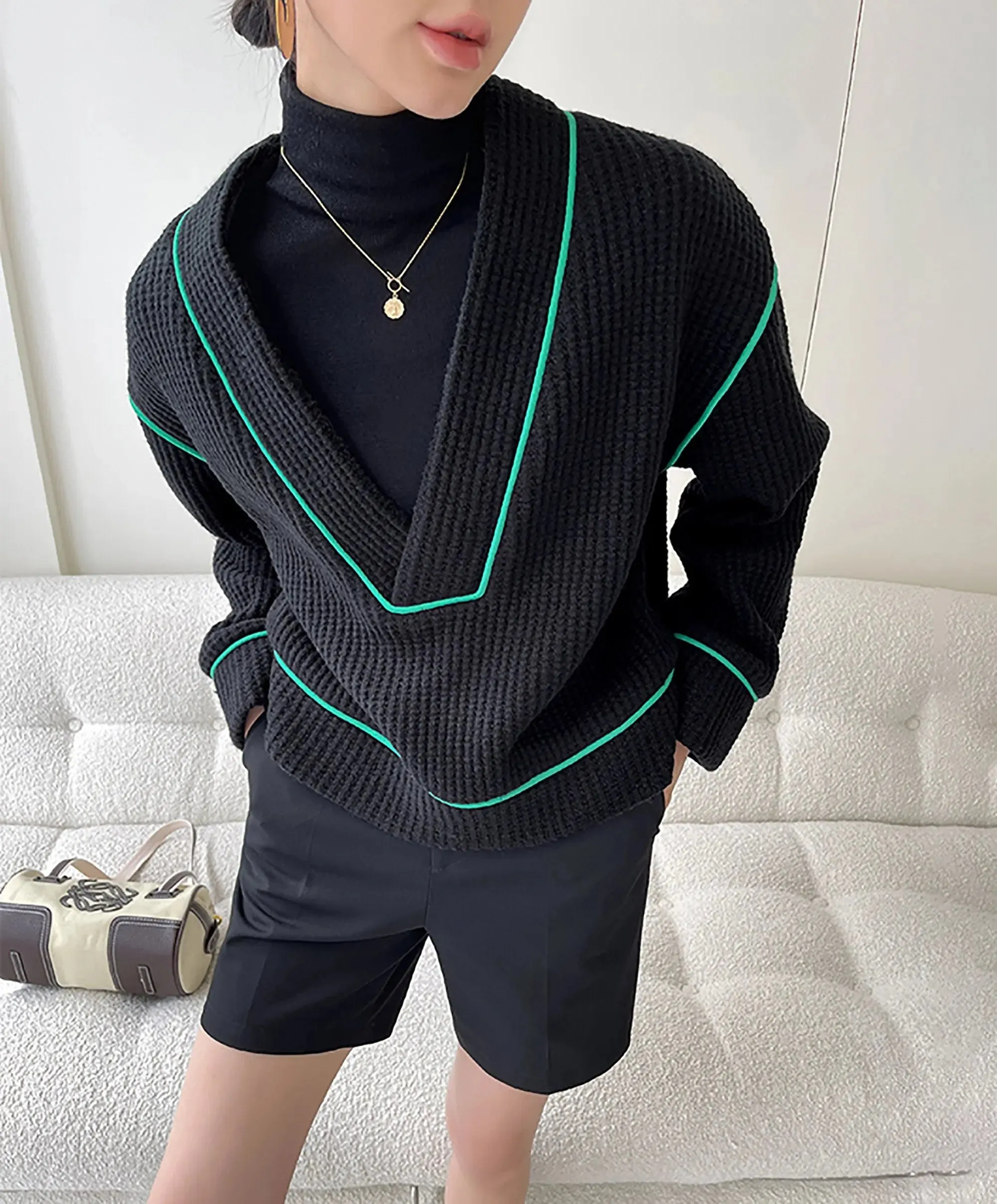 Women V Neck Pullover Sweater,Oversize Sweaters,Black Pullover Sweater,Chunky sweater,Autumn Sweater,Oversize Fall Sweater,Sweatshirt