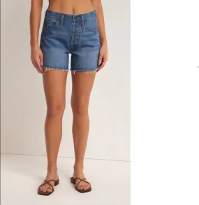 Z Supply Everyday Hi-Rise Denim Shorts in Vintage Indigo